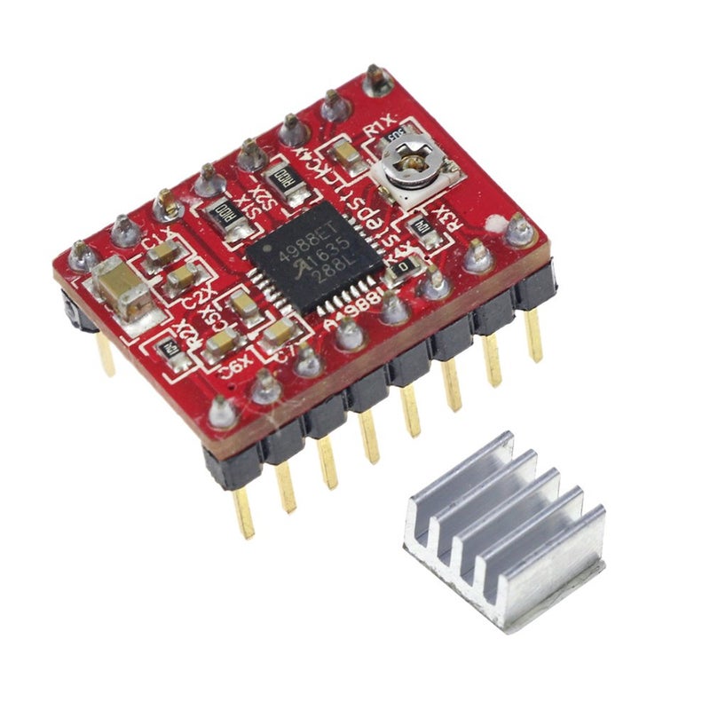 Bolsen 5pcs/lot Reprap Stepper Driver pololu A4988 Stepper Motor Driver Module with Aluminum Heat Sink for ramps 1.4 3D Printer - Image 3